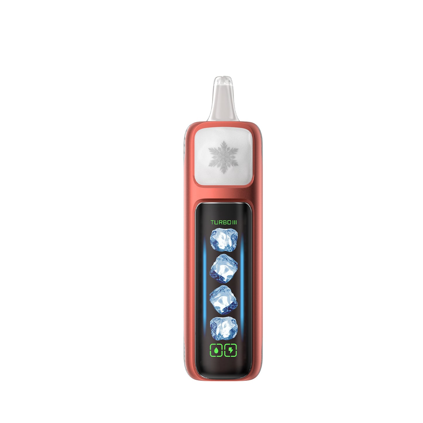 Adjust MyCool Cherry Fuse 40K Puffs Disposable Vape Packaging - Featuring a cherry and fruit fusion flavor with adjustable ice cooling feature, 5% nicotine strength, bold red and white design, and a prominently displayed nicotine warning label.