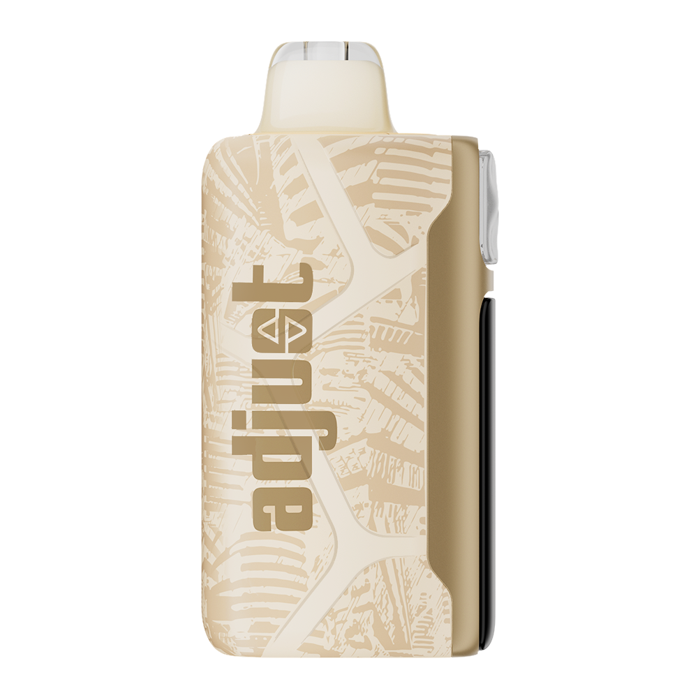 Adjust MySweet Lemon Heads Vape Device - Compact yellow design with adjustable sweetness levels, interactive screen display, and rechargeable functionality for up to 40K puffs.