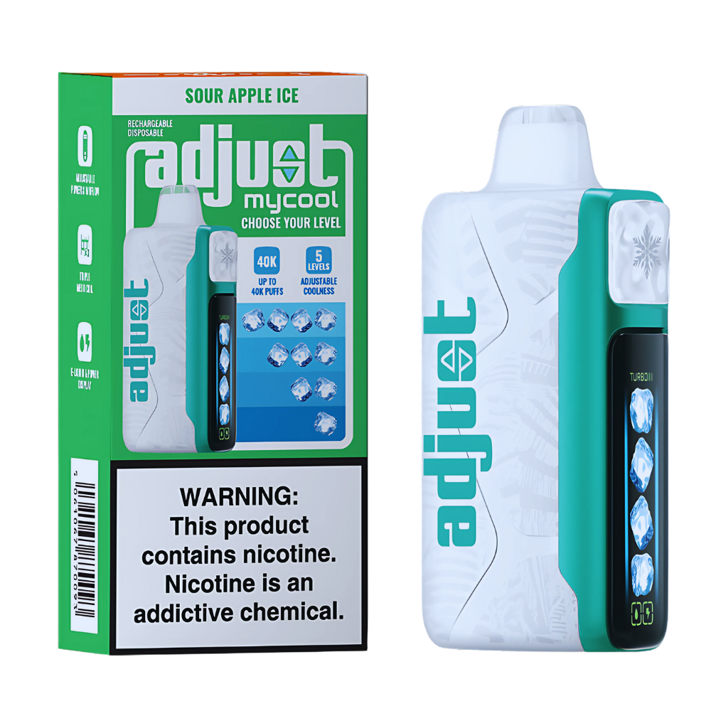 Discover Sour Apple Ice Adjust MyCool 40K Puffs Today! Discover Sour Apple Ice Adjust MyCool 40K Puffs Today!