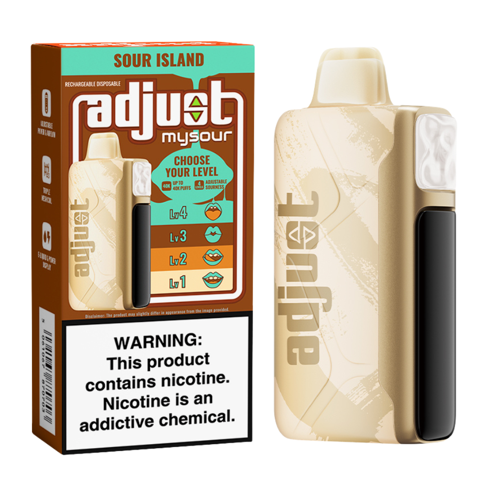 Sour Island Adjust MySour: 40K Puffs of Citrus Delight Sour Island Adjust MySour: 40K Puffs of Citrus Delight