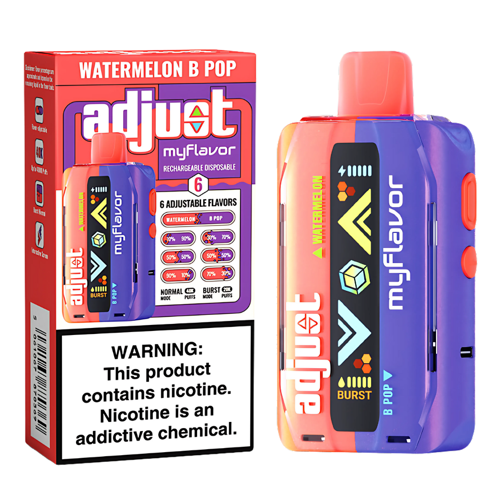 Watermelon B Pop 40K Puffs - Adjustable Flavor Bliss Watermelon B Pop 40K Puffs - Adjustable Flavor Bliss