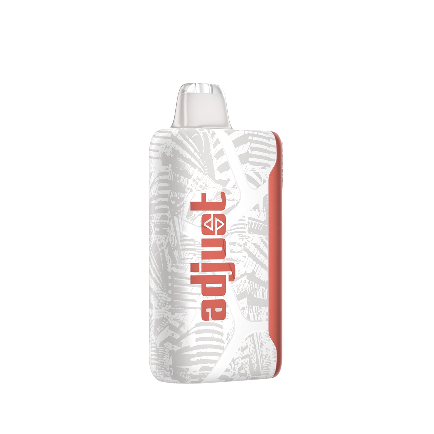 Adjust MyCool Watermelon Ice 40K Puffs Disposable Vape - White and coral-colored device featuring watermelon flavor with adjustable cooling levels, 5% nicotine strength, and a vibrant design, with a clear display of customizable options.