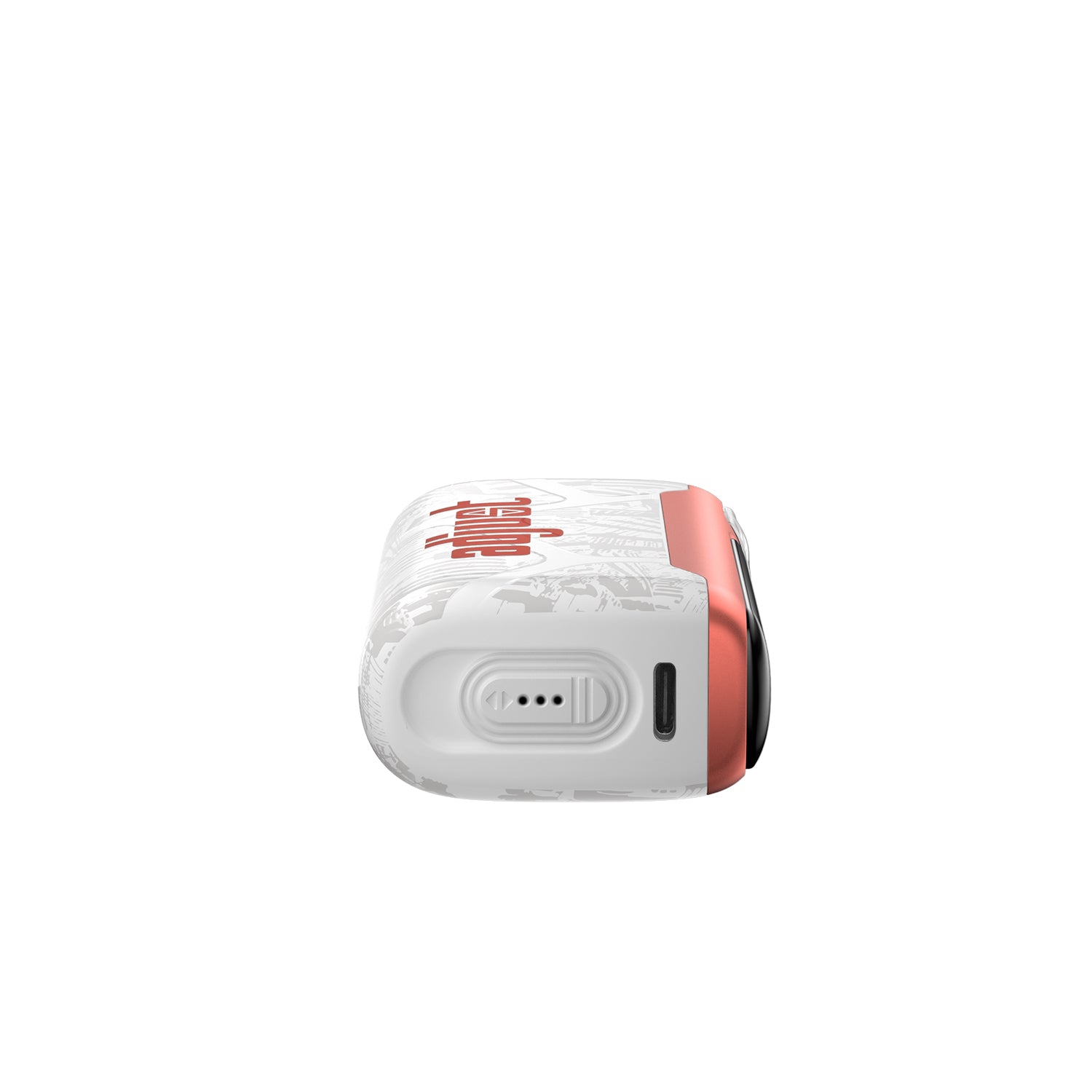 Adjust MyCool Watermelon Ice 40K Puffs Disposable Vape - White and coral-colored device featuring watermelon flavor with adjustable cooling levels, 5% nicotine strength, and a vibrant design, with a clear display of customizable  options.