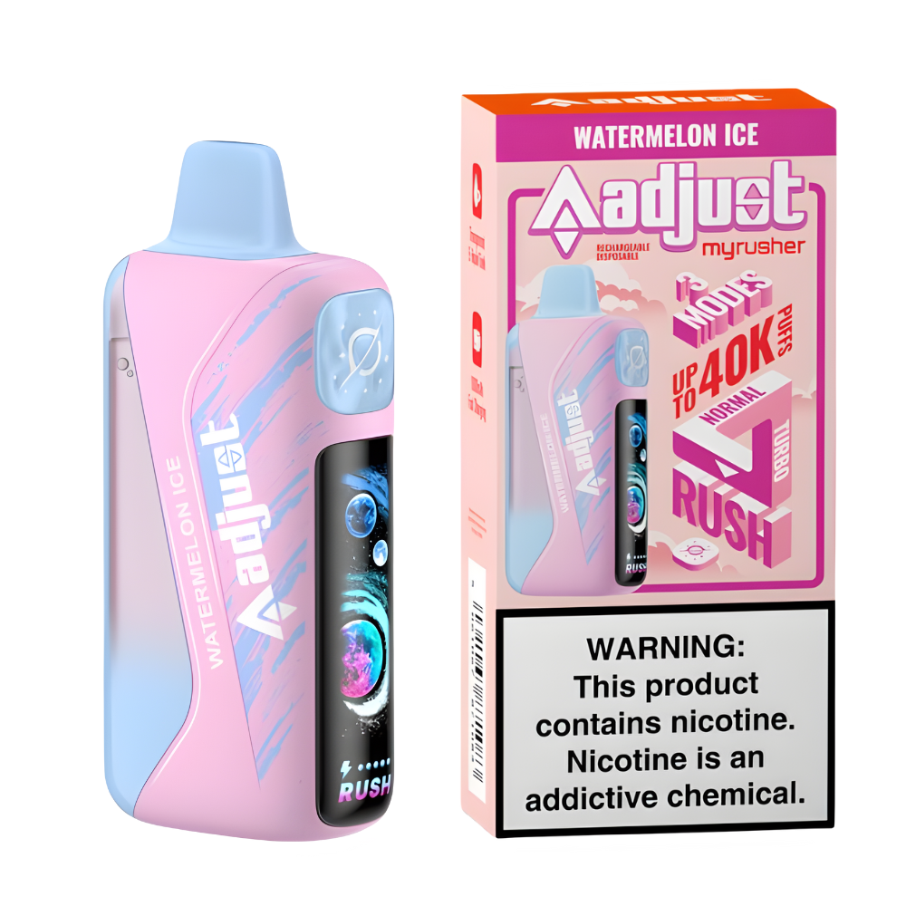 Adjust MyRusher Watermelon Ice 40K Puffs Adjust MyRusher Watermelon Ice 40K Puffs