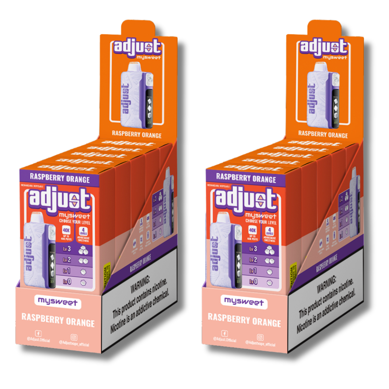 Raspberry Orange MySweet 40K Flavorful Vaping Experience Raspberry Orange MySweet 40K Flavorful Vaping Experience