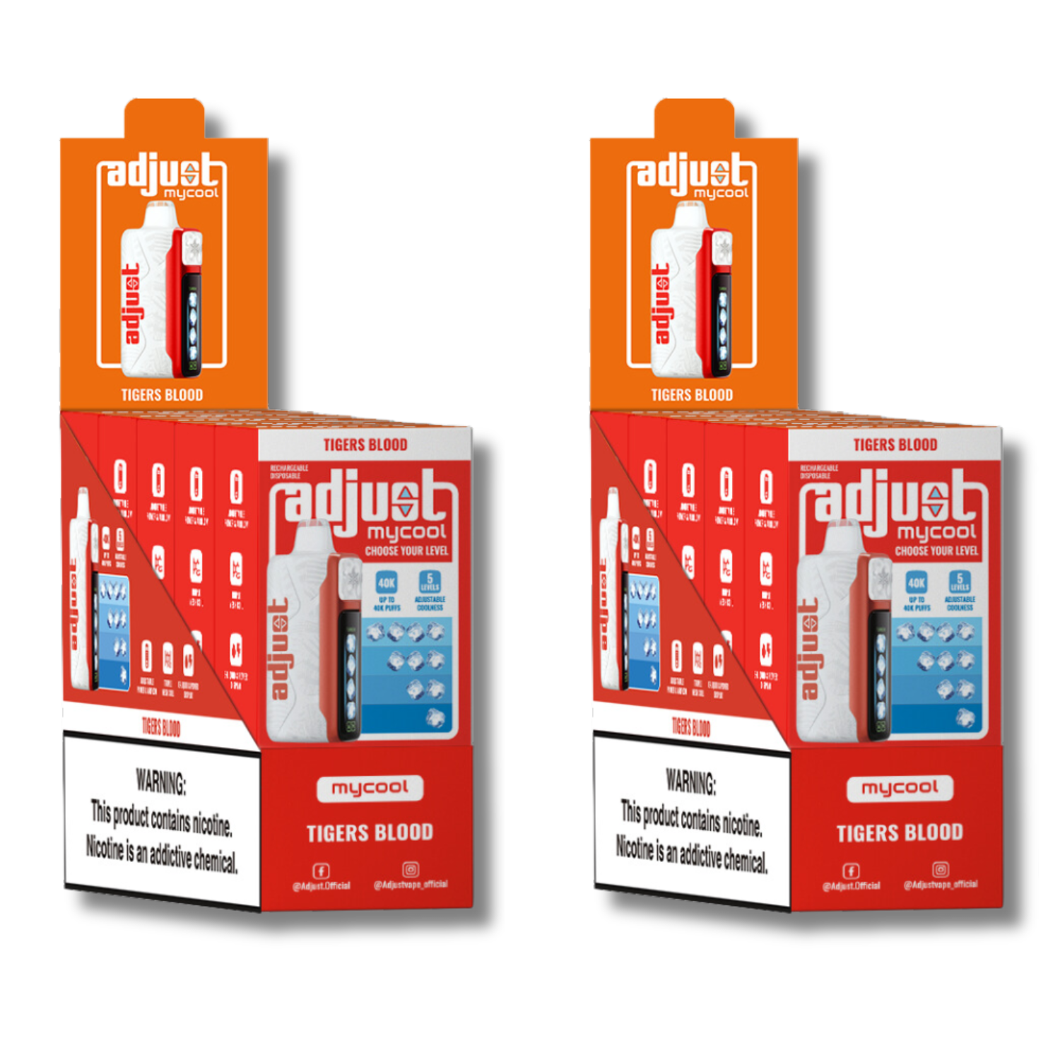 Tigers Blood 40K Puffs: Bold Watermelon & Coconut Flavor Tigers Blood 40K Puffs: Bold Watermelon & Coconut Flavor