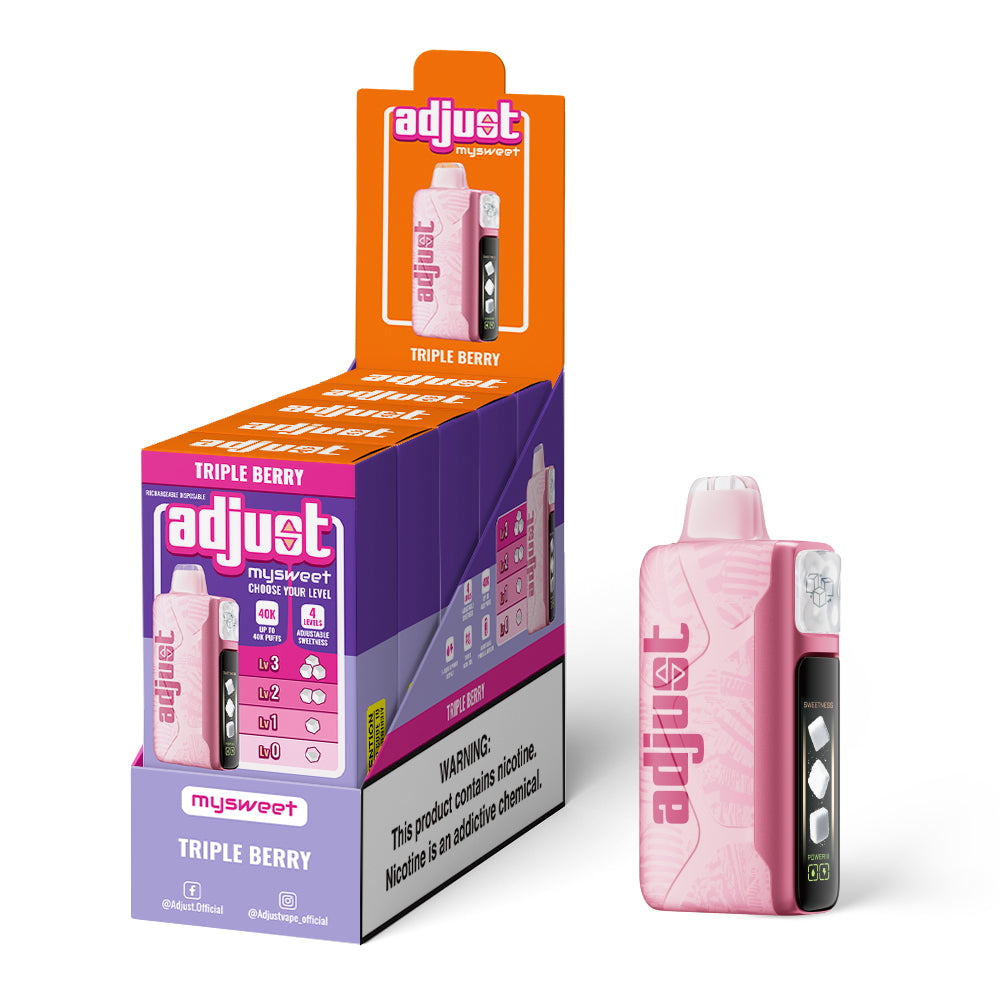 Triple Berry Adjust MySweet 40K: Flavorful Vape Experience Triple Berry Adjust MySweet 40K: Flavorful Vape Experience