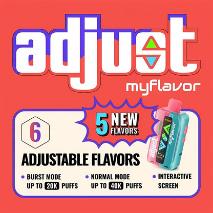 Raspberry Watermelon Adjust MyFlavor: 40K Puffs of Delight Raspberry Watermelon Adjust MyFlavor: 40K Puffs of Delight