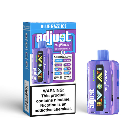 Adjust MyFlavor 40K Disposables: Custom Dual Flavor Vapes Adjust MyFlavor 40K Disposables: Custom Dual Flavor Vapes
