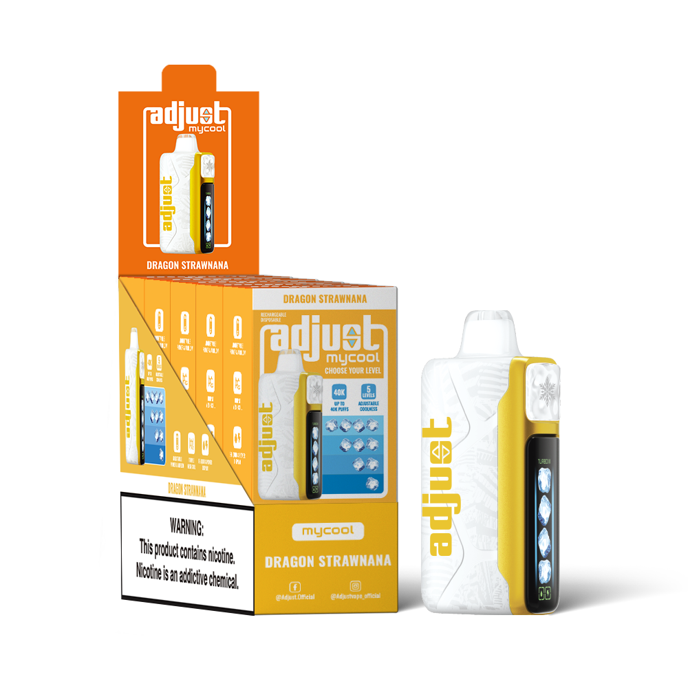Dragon Strawnana Adjust MyCool: Tasty Vape with 40K Puffs Dragon Strawnana Adjust MyCool: Tasty Vape with 40K Puffs