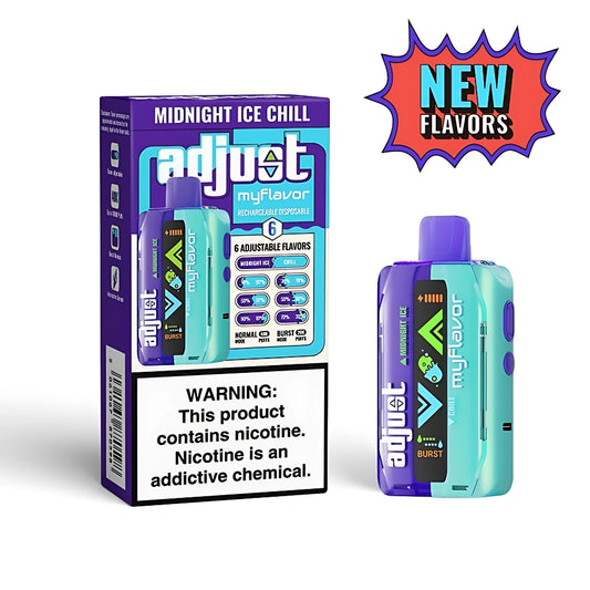 Adjust MyFlavor 40K Disposables: Custom Dual Flavor Vapes Adjust MyFlavor 40K Disposables: Custom Dual Flavor Vapes