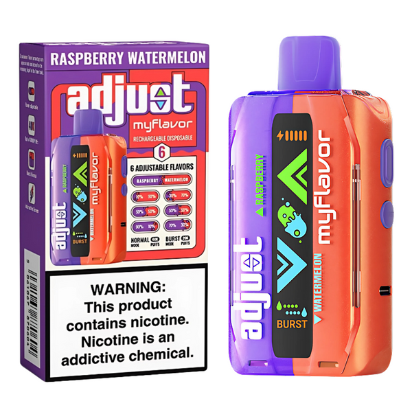 Raspberry Watermelon Adjust MyFlavor: 40K Puffs of Delight