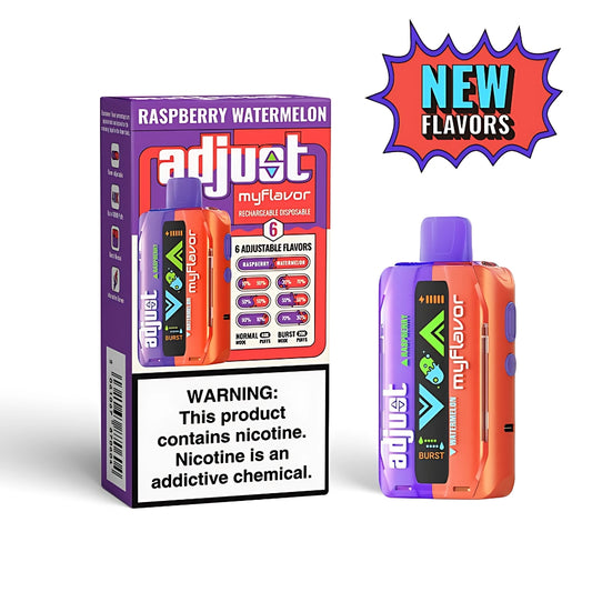 Adjust MyFlavor 40K Disposables: Custom Dual Flavor Vapes Adjust MyFlavor 40K Disposables: Custom Dual Flavor Vapes