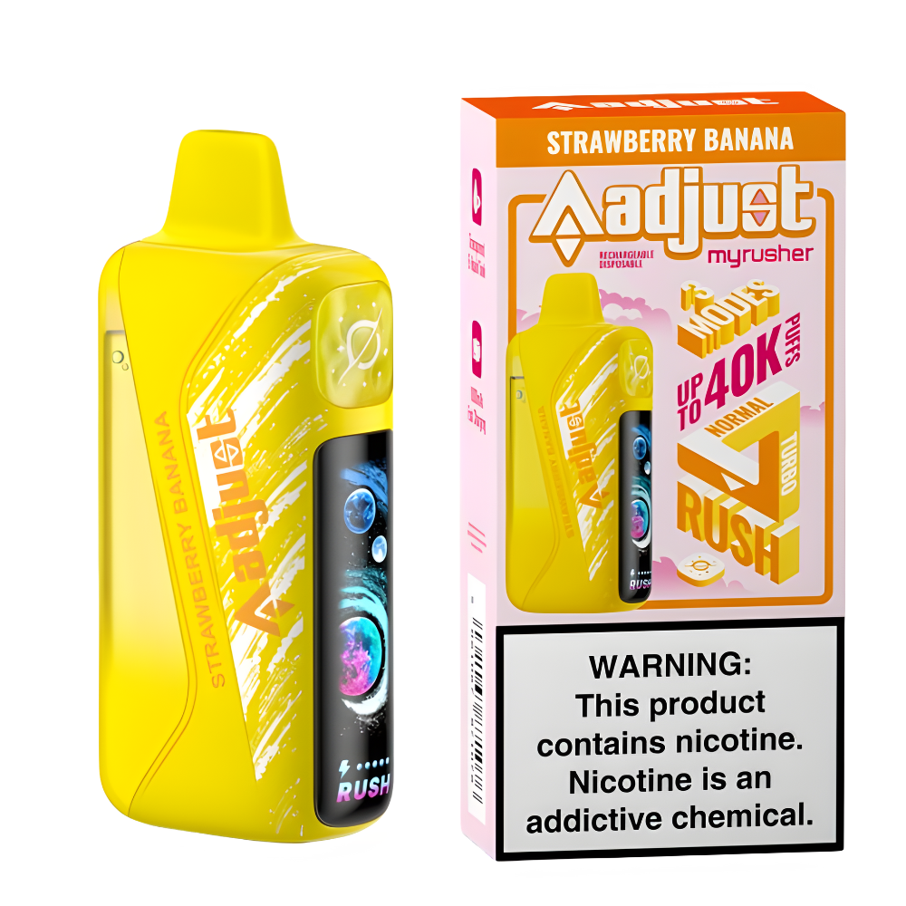 Strawberry Banana Adjust MyRusher 40K Puffs