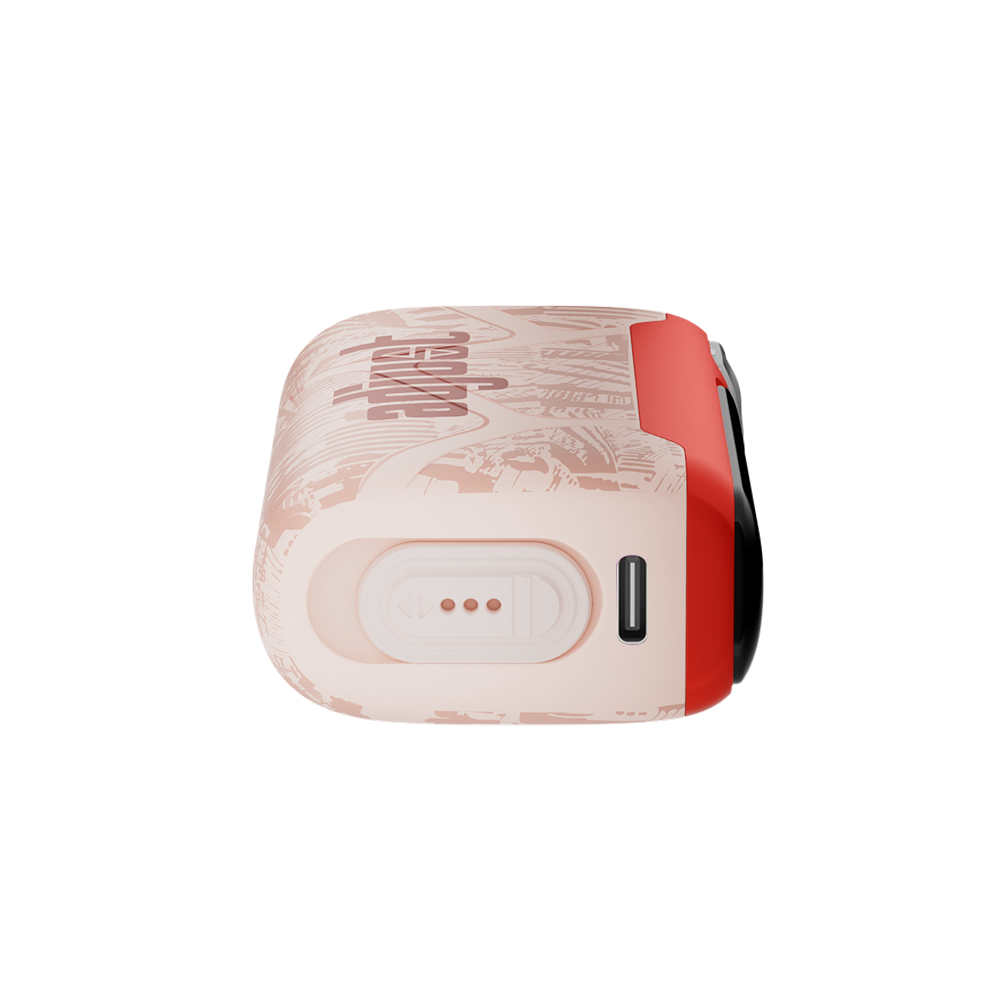 Adjust MySweet Disposable Vape Device in Red and White - Featuring a sleek rechargeable design with adjustable sweetness levels displayed on an interactive screen, offering a modern vaping experience.
